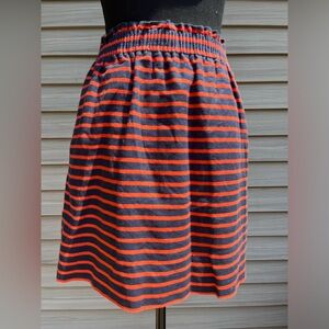 J Crew stripped skirt.